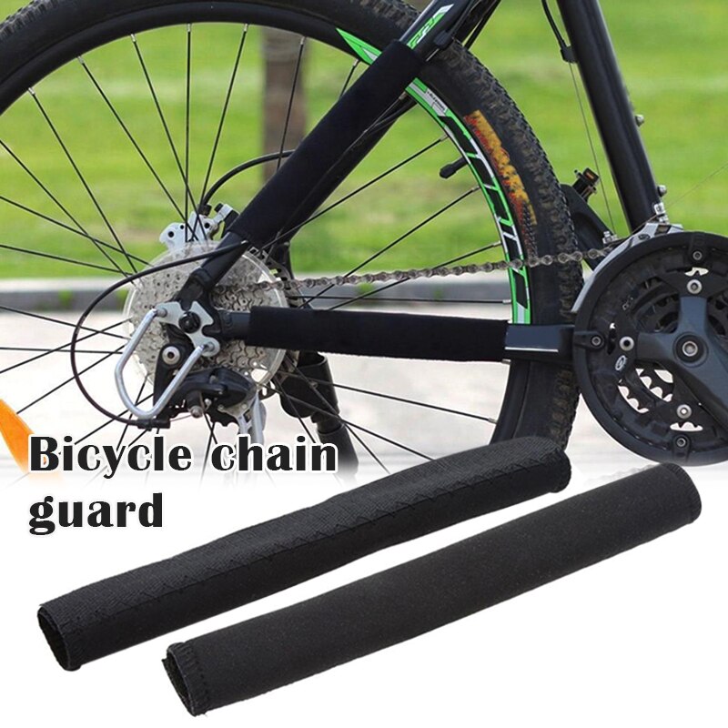2 Pçs/set Protetor de Corrente De Bicicleta de Ciclismo Quadro Moutain Bike Cadeia Cuidados Cadeia Fique Postado Protector Guarda Capa BHD2: Default Title