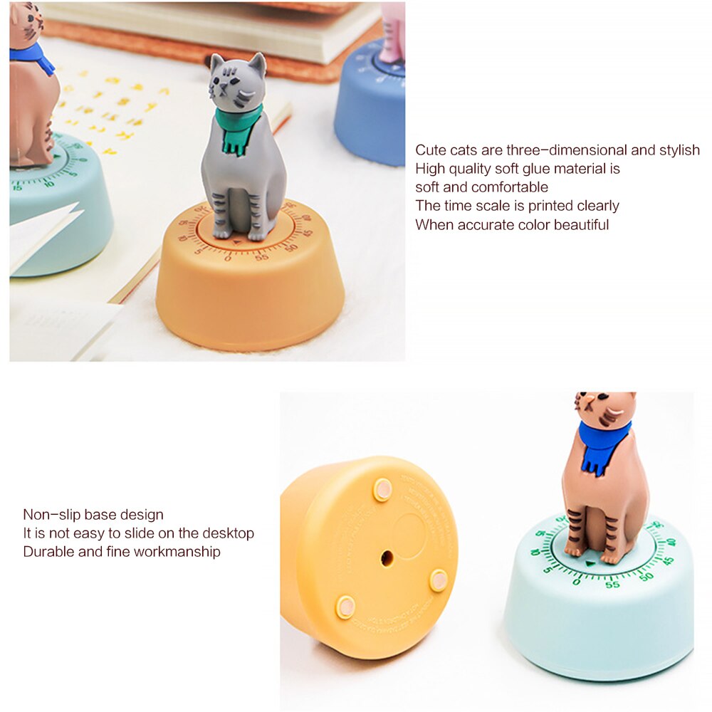 Cute Cartoon Cat Kitchen Timer Reminder Clock Kitchen Tool Alarm Kitchen Things Reminder Cat Cooking Time Manager Stopwatch