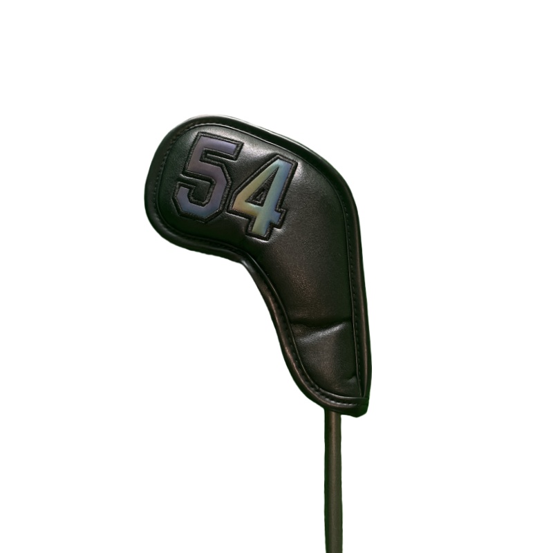 Golf Wedge Head Covers Magneet Close Cover Wiggen Headcovers Nummers 48 50 52 54 56 58 60 Graden Wit/zwart Golf Iron Cover: Donker Kaki