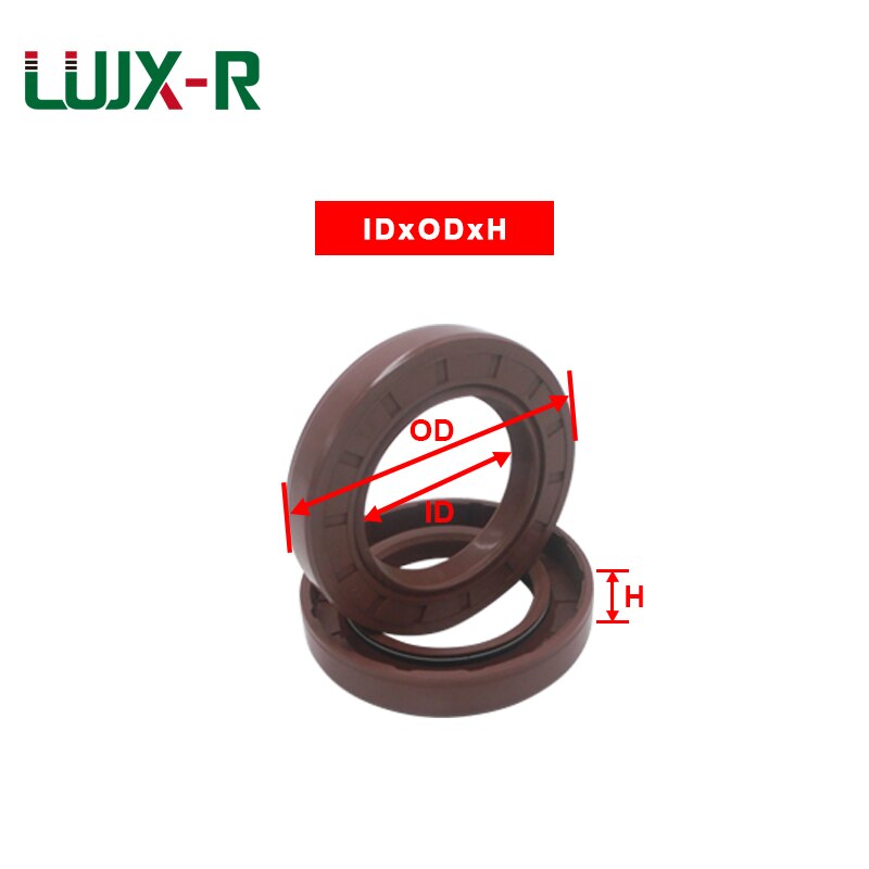 LUJX-R TC Welle Dichtung Fluor Skelett Öl Dichtung Braun FKM Dichtung 6x24x4/16x24 x 7/16x24x5-16x40x10mm radial Köcheln Dicht Ring