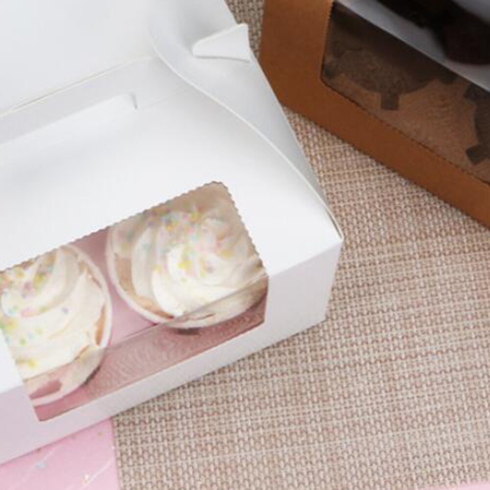 Clear 6-Compartment Cupcake Box Dividers, 4" High For High Toppings, 12 Ct