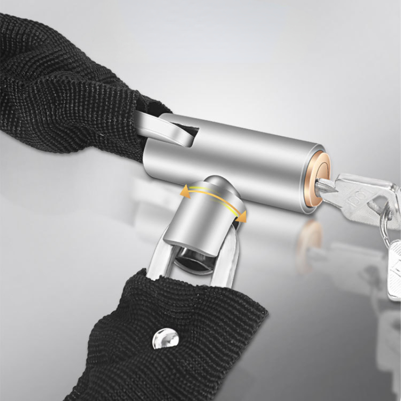 Bicycle Heavy Duty Safety Lock 60/65/85/105/125 Cm Metal Anti-theft Mountain Bike Road Motorcycle Scooter Padlock with Key