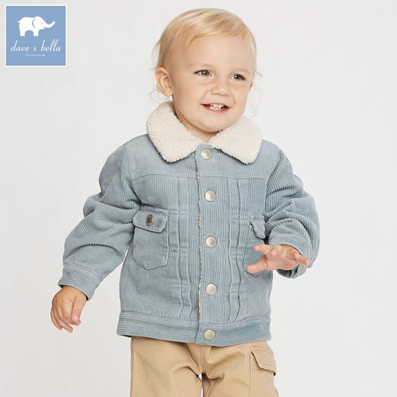 DB5942 Dave Bella Herfst Baby Baby Jongens Mode Jas Kinderen Peuter Bovenkleding Kinderen Hight Kleding