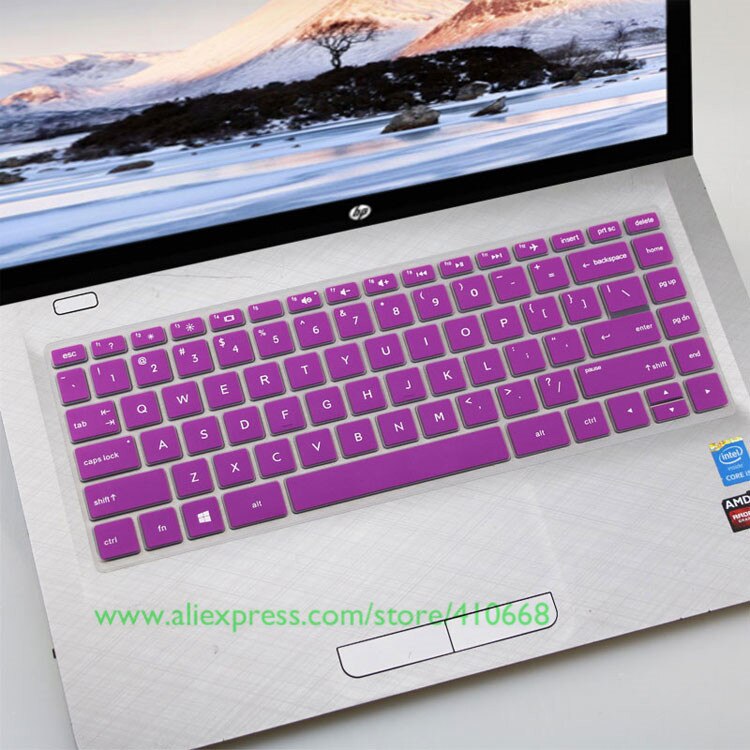 Housse de protection de clavier en Silicone pour ordinateur portable HP Pavilion x360, avec écran tactile 2 en 1, 14 pouces, 14M-BA011DX 14M-BA013DX 360: Purple