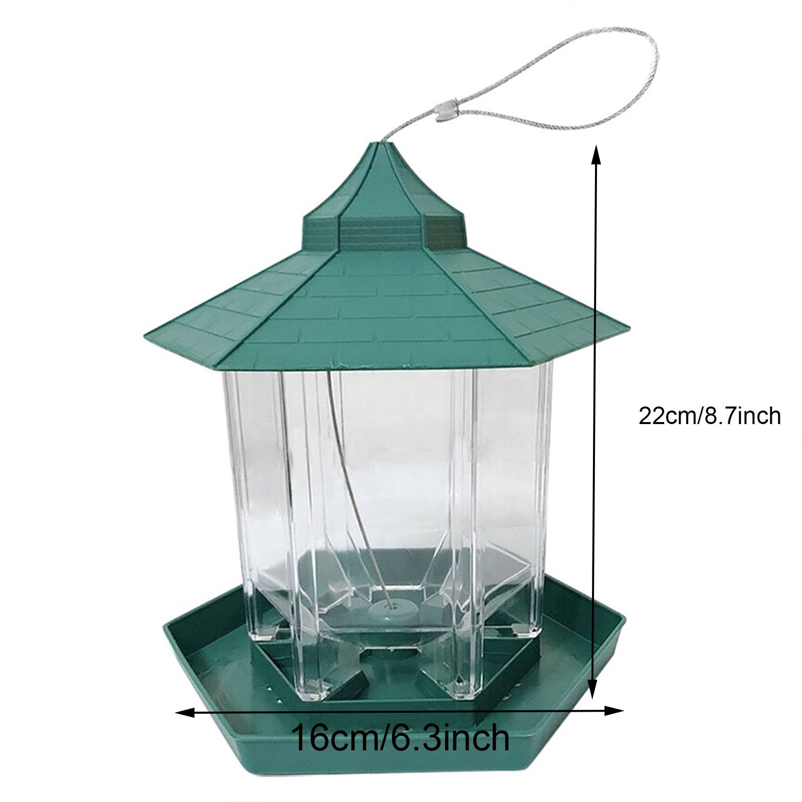 Distributeur de nourriture pour oiseaux, décoration d'extérieur, jardin suspendu, cour sauvage, fournitures d'alimentation pour oiseaux