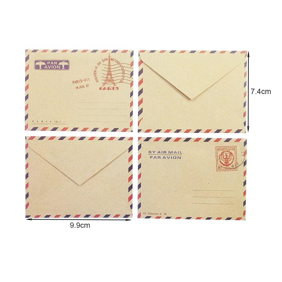10 Pcs/lot Lovely Mini Envelope Romantic Style Envelop Greeting Card Postcard Envelops Stationery
