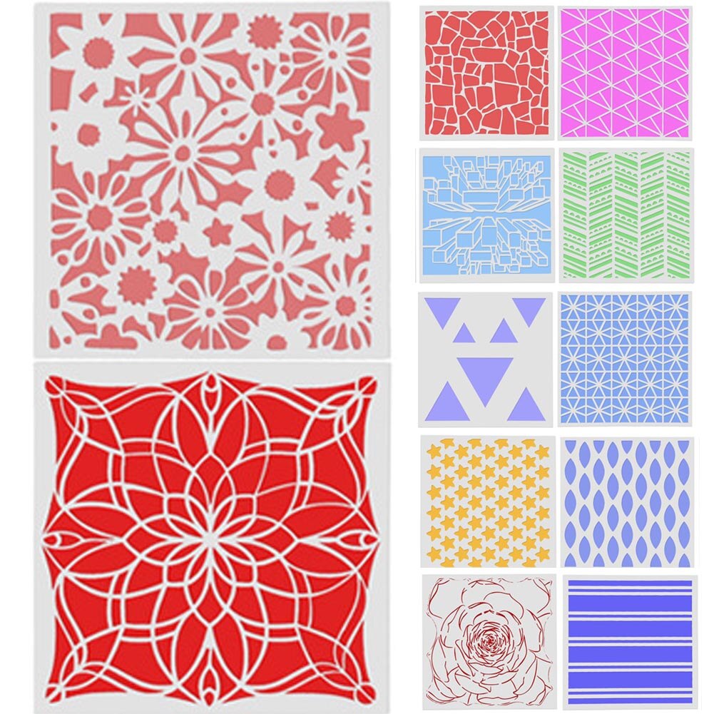 Plantilla de grafiti para niños, tablero de pintura para niños, plantillas de pintura, herramientas de bricolaje, , suministros hechos a mano reutilizables de plástico para niños