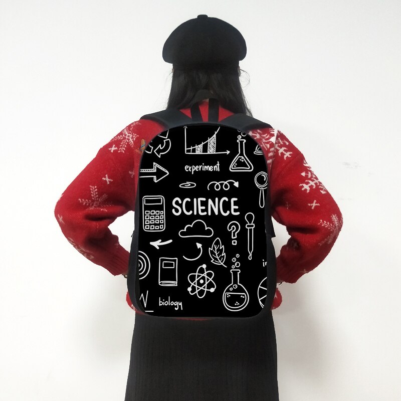 Periodensystem der Elemente Druck Schule Rucksack für Teenager Jungen Mädchen Daypack Genius freundlicher Schule Taschen Chemie Rucksack