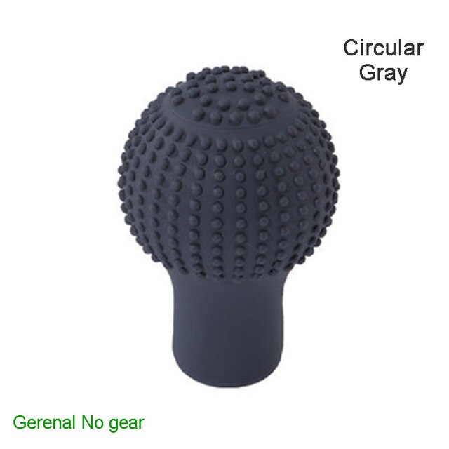 1Pc Car Silicone Gear Shift Head Cover for Suzuki Swift Volkswagen Passat B5 B6 Tiguan Jetta MK6 Skoda Octavia A7 A5 Accessories: Circular Gray