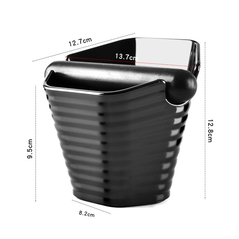 Papelera antideslizante con barra desmontable para Barista, contenedor de basura absorbente de golpes para Espresso, moler café,: as shown1