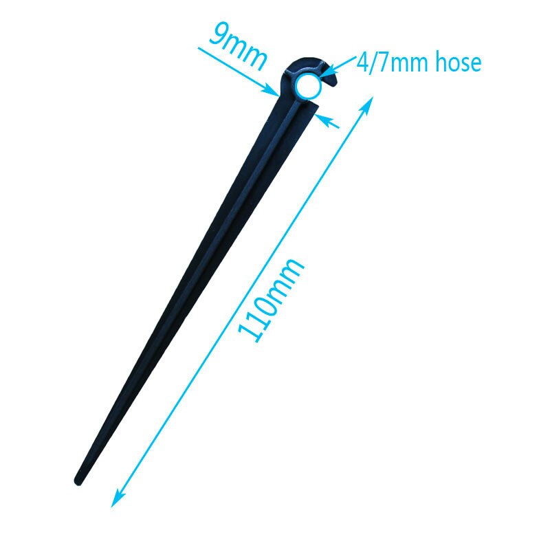 Wxrwxy 4/7 slang beugel tuinslang houder dropper plastic Stengels Ondersteuning Houder verneveling systeem accessoires 200 stks