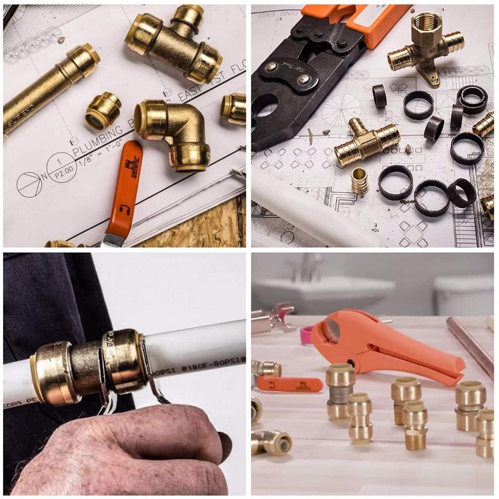Straight Coupling Pipe Fittings Push 1/2 Lead-free Tube Compression Tube Brass Pipe Ferrule brass oil Compression Fitting A9B9