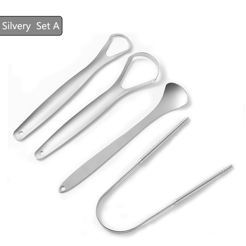 Stainless Steel Tongue Scrapper with Case，Tongue Scraper Cleaner for Adults & Kids Oral Hygiene Scrapper Cleaning Tools: Pink