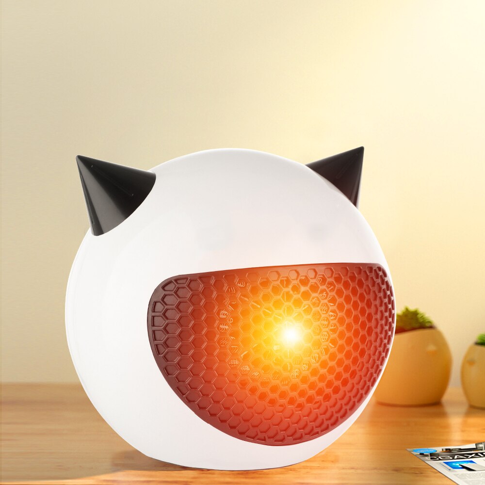 Electric Heater Desktop Heater Little Devil Mini Small Heater Vertical Mute Heater Keep Warm Household Quick Heat Winter