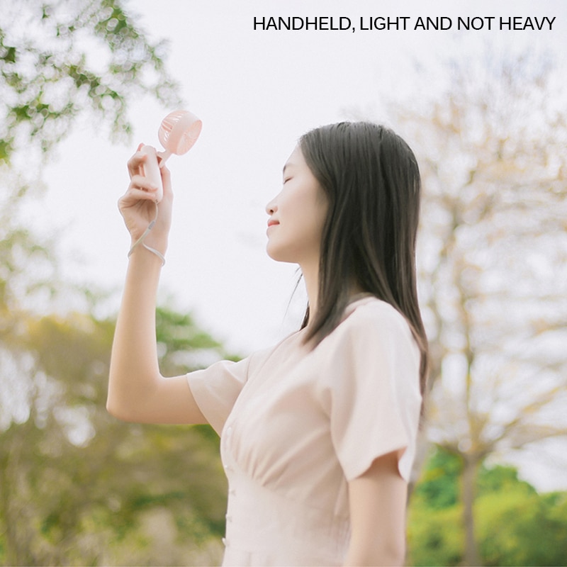 Mini Handheld Fan Student Opknoping Hals Kleine Ventilator Met Clip Voor Mobiele Telefoon Mini Handheld Fan