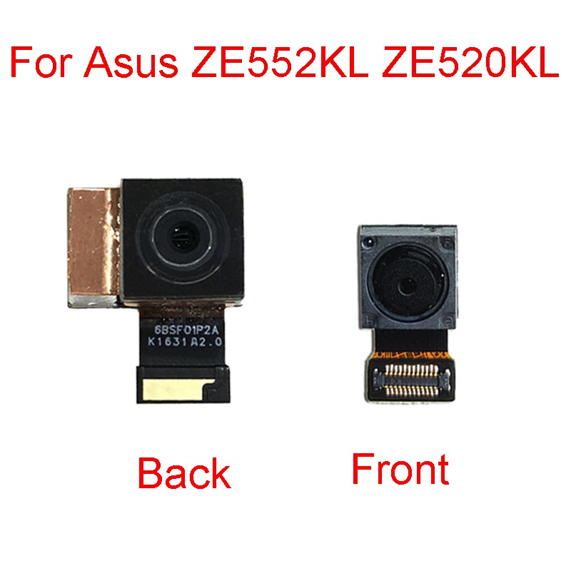 Caméra principale avant et arrière pour Asus Zenfone 3 ZE552KL ZE520KL Z012DA Z017DA petit et grand Module de caméra arrière câble flexible