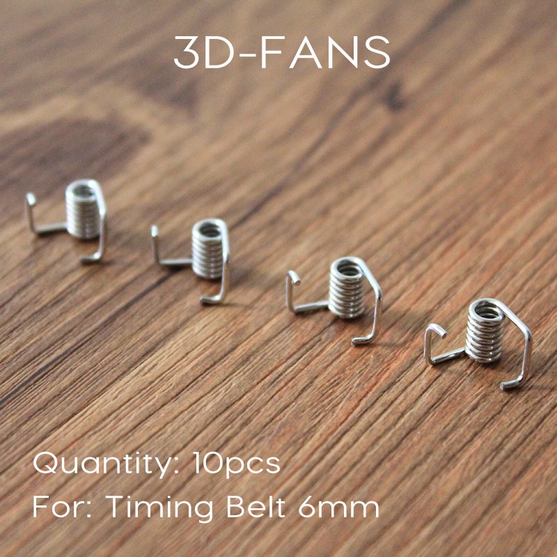10 stks/partij 3D Printer Belt Locking Torsieveer Spanband Druk Met Sterke Lente Voor 6mm/10mm riem
