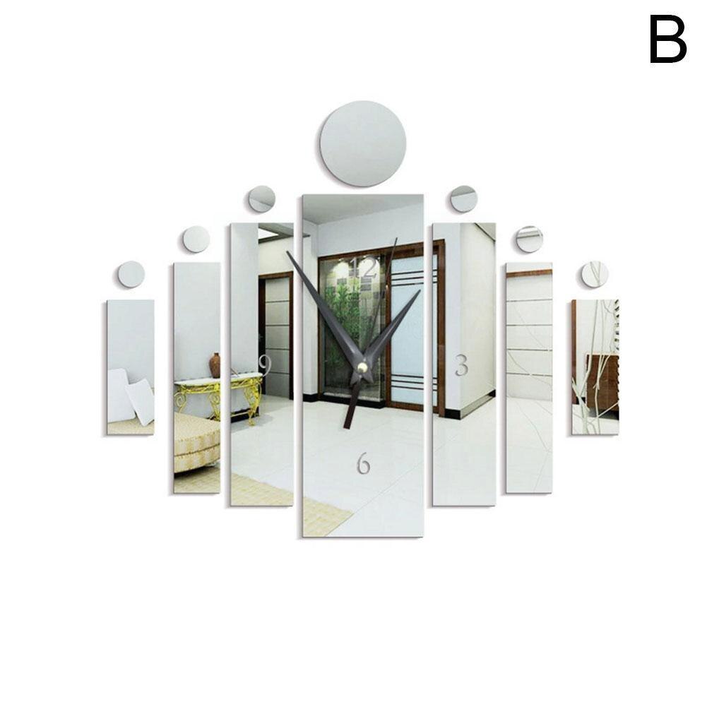 Acrylic Mirror Wall Clocks Digital Clocks Quartz W... – Grandado