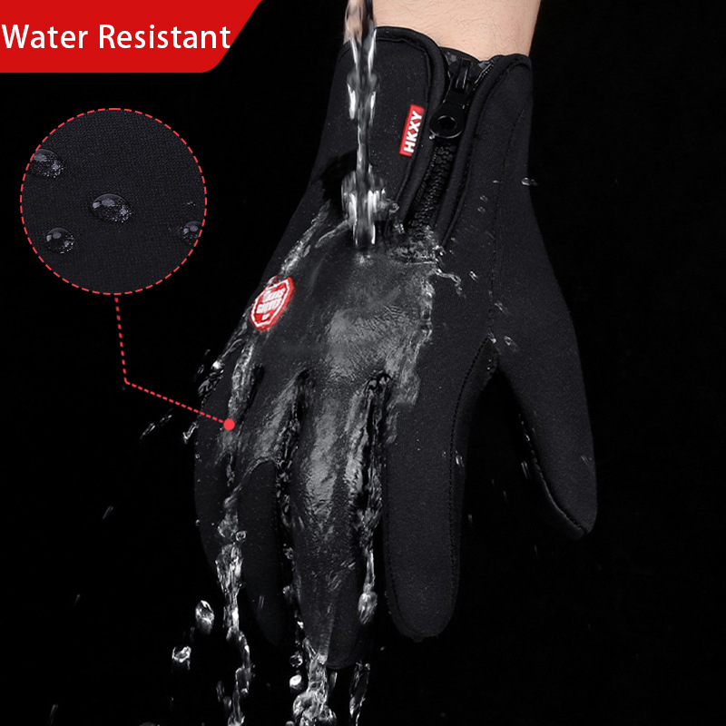 1 Piece of Sports Gloves, Outdoor Cycling, Skiing and Mountaineering Gloves, Autumn and Winter Touch Screen Non-Slip Gloves, Waterproof, Windproof and Warm Gloves