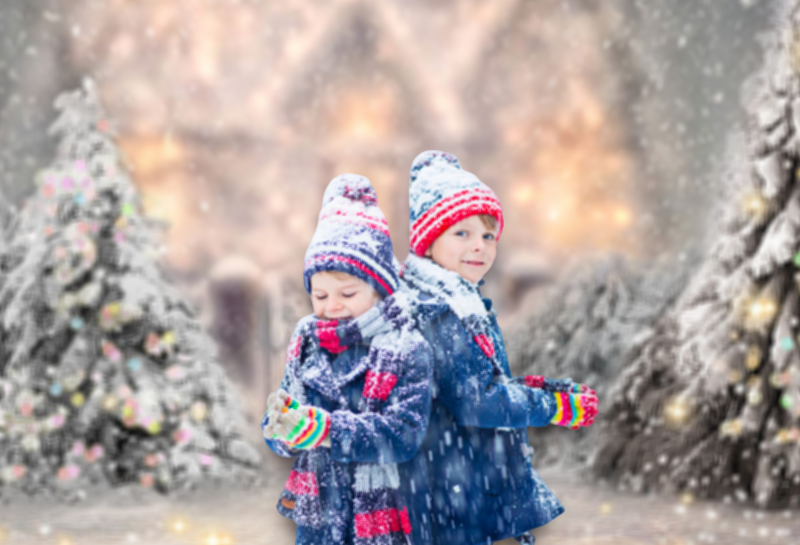 クリスマス雪の写真撮影の背景冬のワンダーランド雪片子供の背景写真スタジオの小道具用品背景