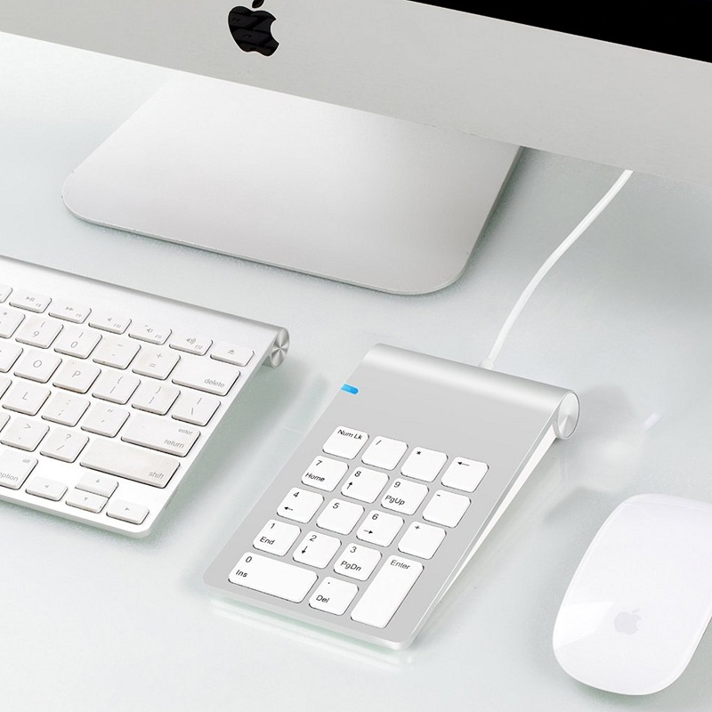 Bærbart usb numerisk tastatur ultratynt usb-tastatur minitastatur til imac/macbook luft/pro bærbar pc bærbar pc bærbar stasjonær