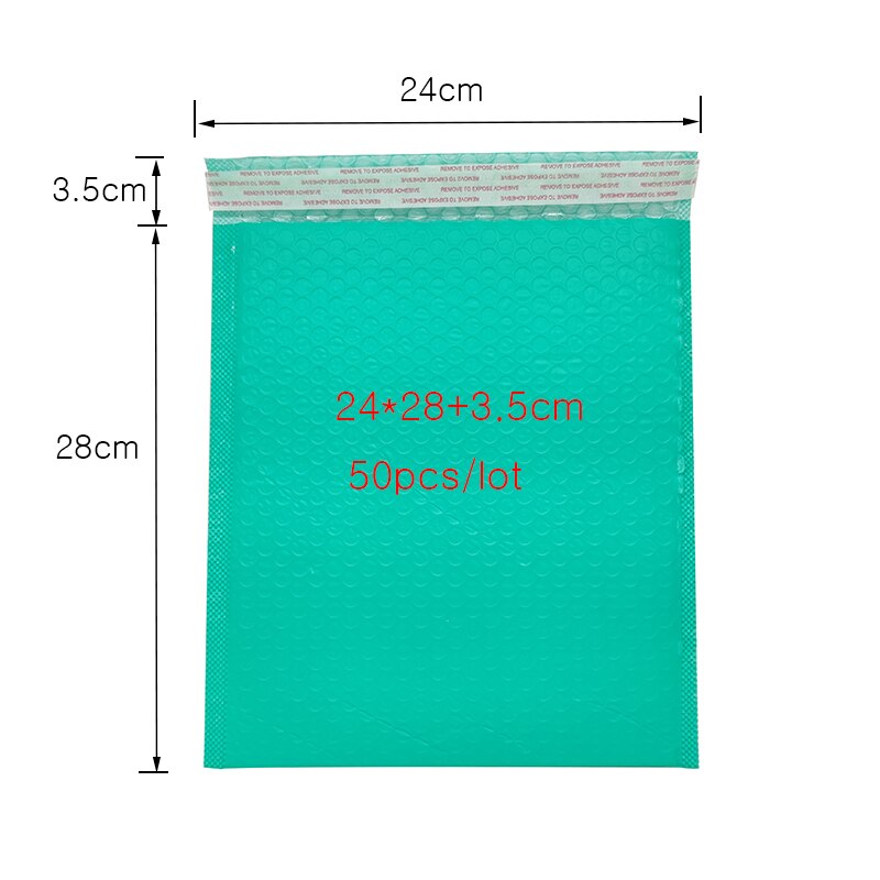 50 Pcs Bubble mail bubble envelope filled mail envelope Bubble Mailers Padded Envelopes Lined: 24x28cm