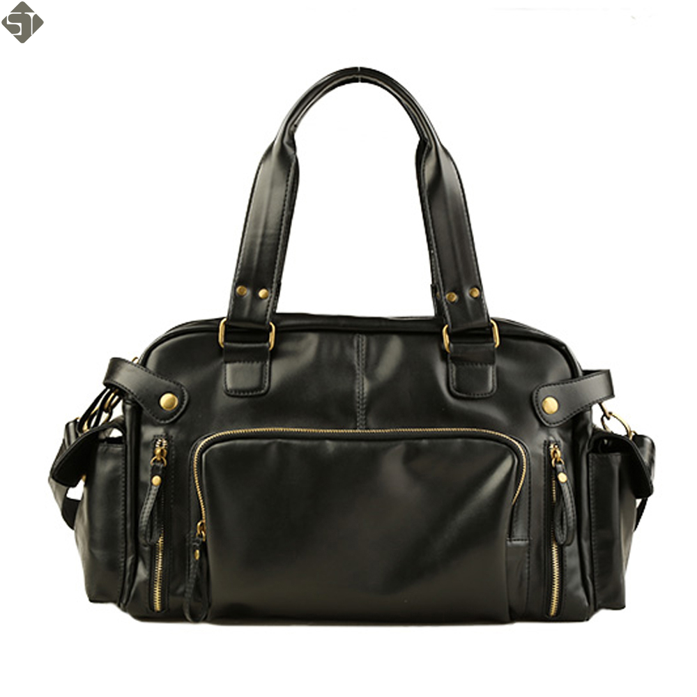 Mode Multifunctionele Mens PU lederen Reistassen Waterdichte Vintage mannen messenger bags schoudertassen