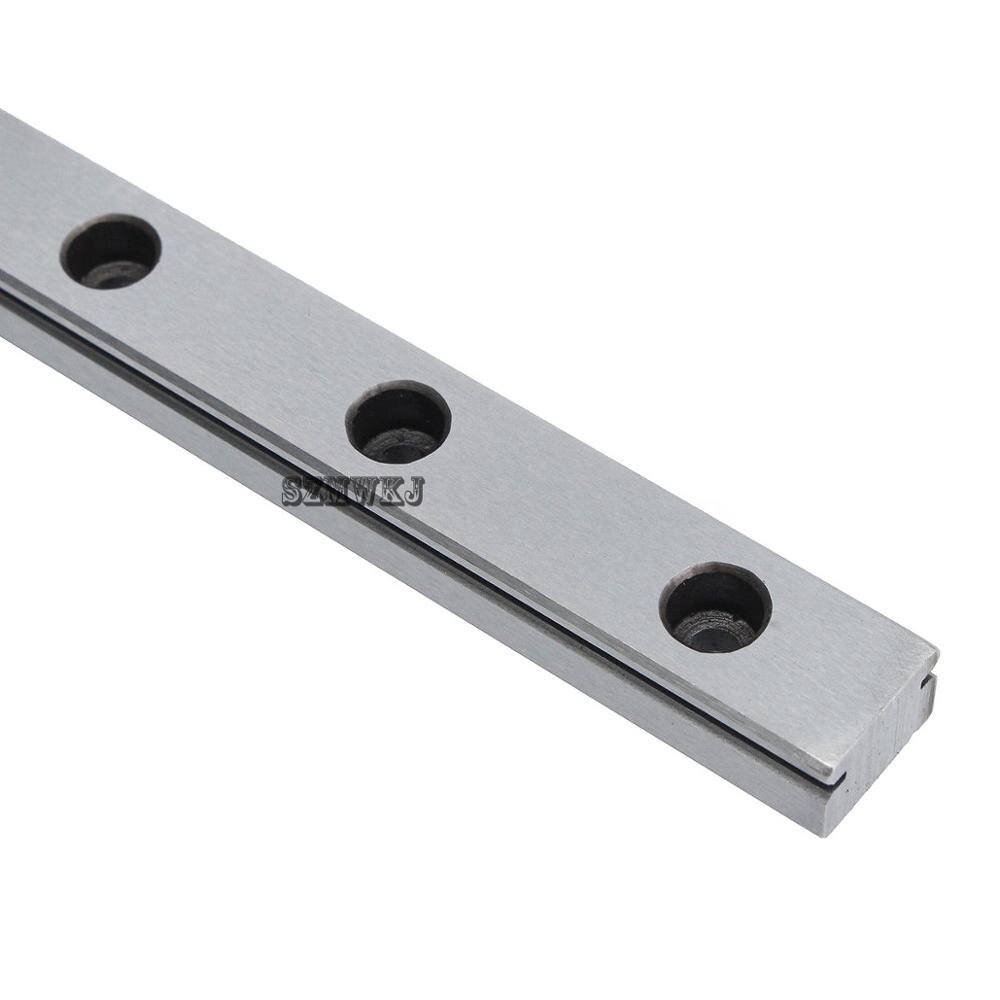 CNC Parts MGN12H 250 300 350 400 450 500 550mm Miniature Linear Rail Slide Guide W/ MGN Linear Sliding Block Carriage