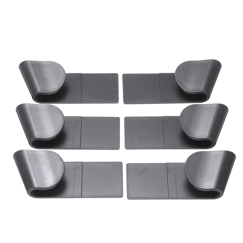 6 stks/set Plastic Pot Deksel Rack Wandgemonteerde Organizer Opknoping Houder voor Pan Pot Cover Rack Keuken Opslag