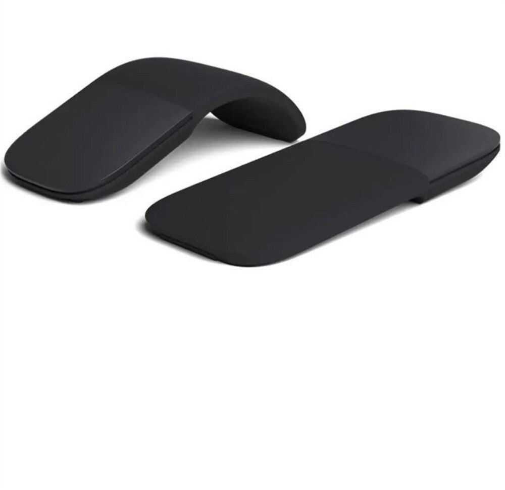 Slim and Portable2.4G Bluetooth Folding Mice Ergonomic Gaming Wireless Mice Wireless Mouse for Laptop PC Computer Optical Mice: Black