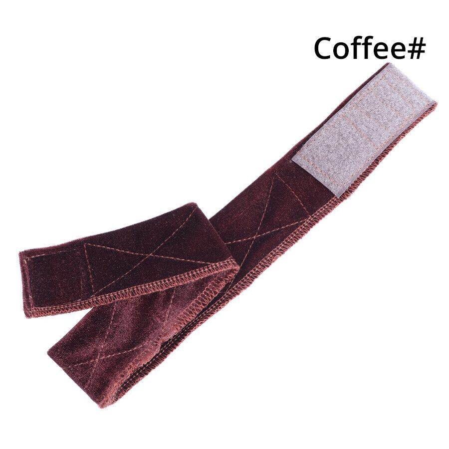 Wig Elastic Velvet Hair Band，Female Hair Band Making Wig Cap，Grip Headband,Adjust，Black Beige Brown Dark Brown Skin Tone: coffee