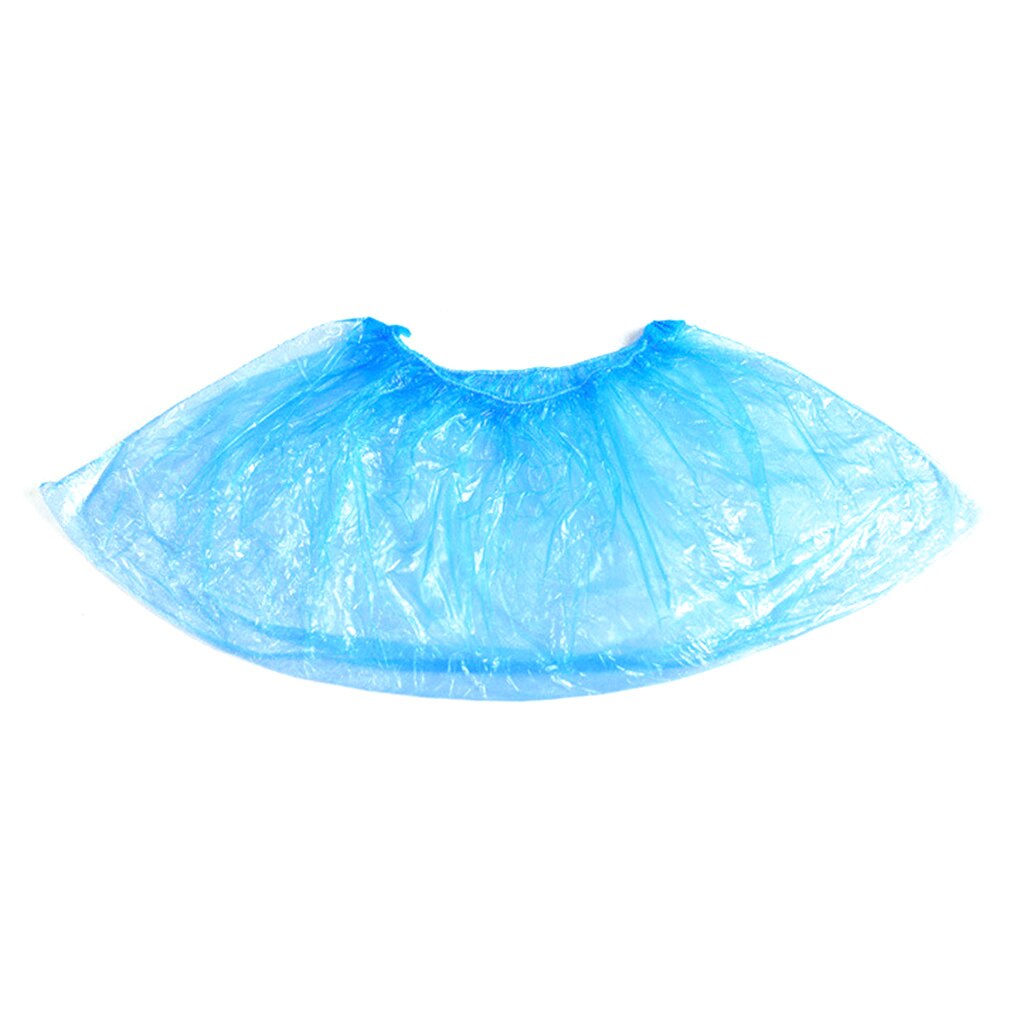 Chaussures de démarrage jetables couvre intérieur protéger maison sols extérieur résistant à l'eau couverture bleu imperméable chaussures couvre 100/200 pièces
