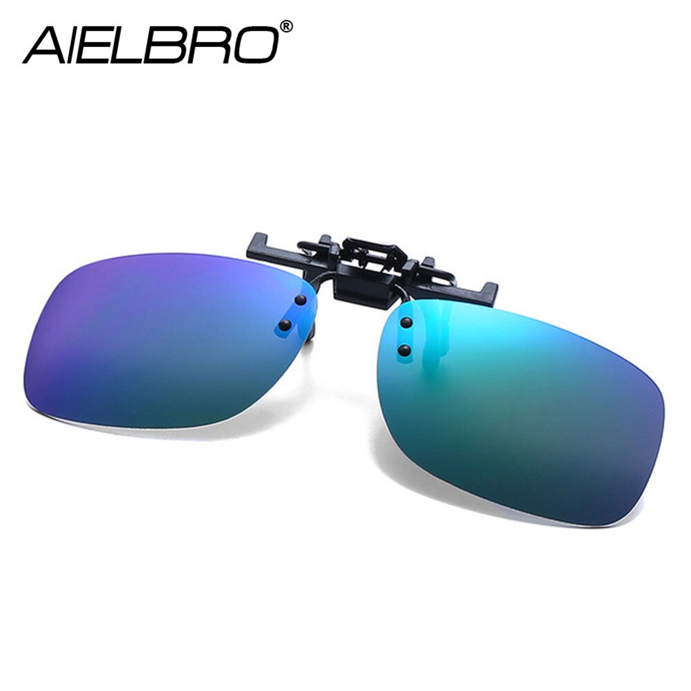 Clip on okulary spolaryzowane okulary mężczyźni kobiety jazda samochodem łowienie ryb jazda na rowerze turystyka okulary przeciwsłoneczne Night Vision okulary przeciwsłoneczne w formie nakładki: C09 GREEN MERCURY