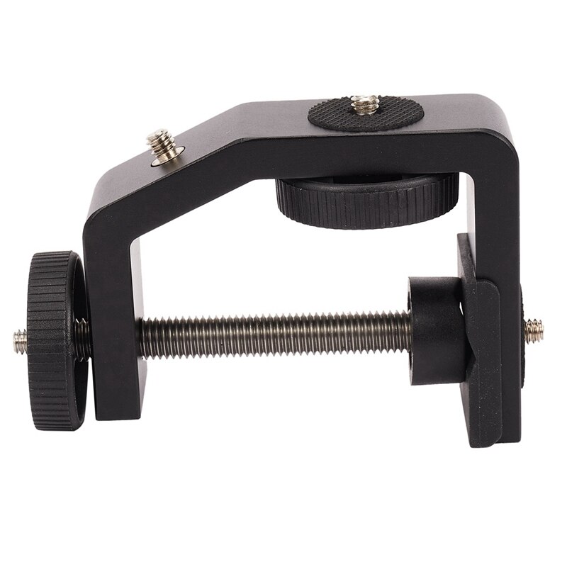 1 Pcs Multifunctionele Aluminium Clip UNC1/4 Inch Schroef C Stand Clamp & 1 Pcs Verstelbare Gedraaid Monitor Beugel stand