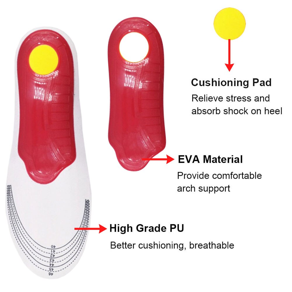 Adjustable Size Orthopedic Insoles Orthotics Flat Foot Arch Support Pad For Shoes Insert Plantar Fasciitis Feet Care Sole Pad
