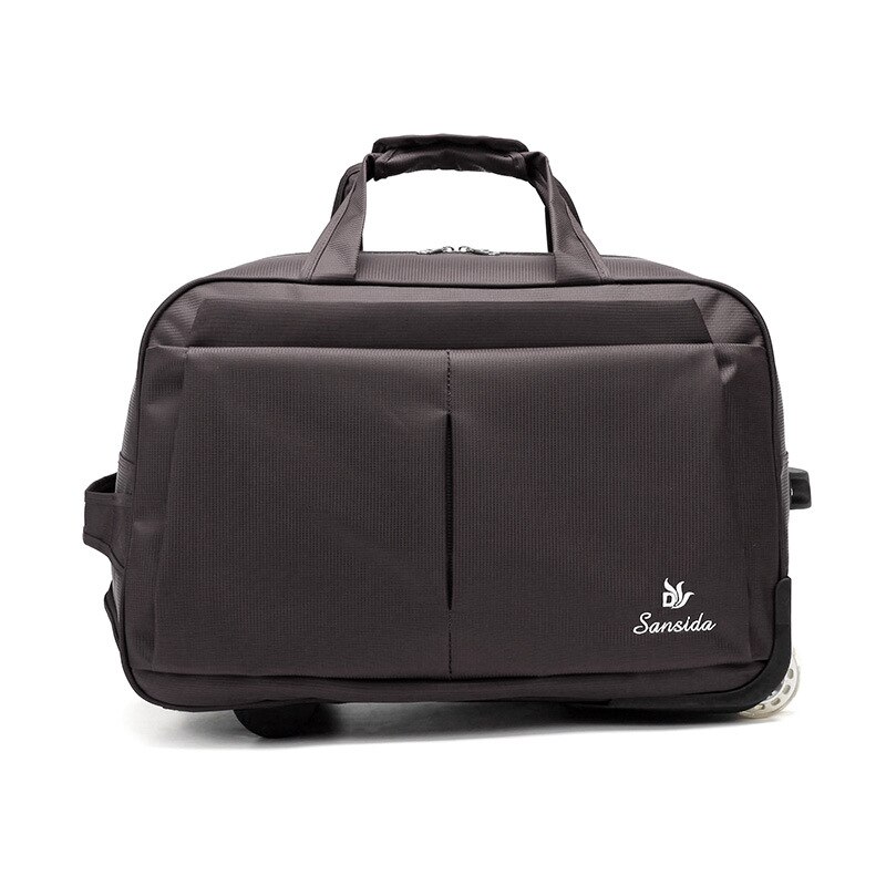 Kufferter og rejsetasker, opbevaring af bagage med hjulbagage, taske, taske, bagage, sæt, kufferter: Mørkebrun
