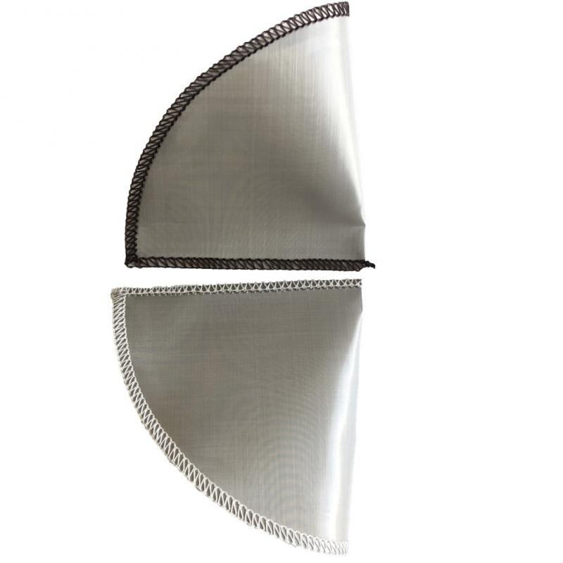 1 sztuk wielokrotnego użytku wlać filtr robić kawy siatki bez papieru kawy Ee FilteStainless filtr stożkowy ze stali 3 robić 4 kubek filtr robić kawy filtr