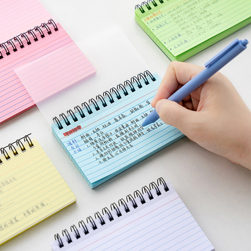 Horizontal Line Notebook Tearable Coil Book Cuaderno Journal Note Book Office Supplies Diary Libretas Stationery Notebooks