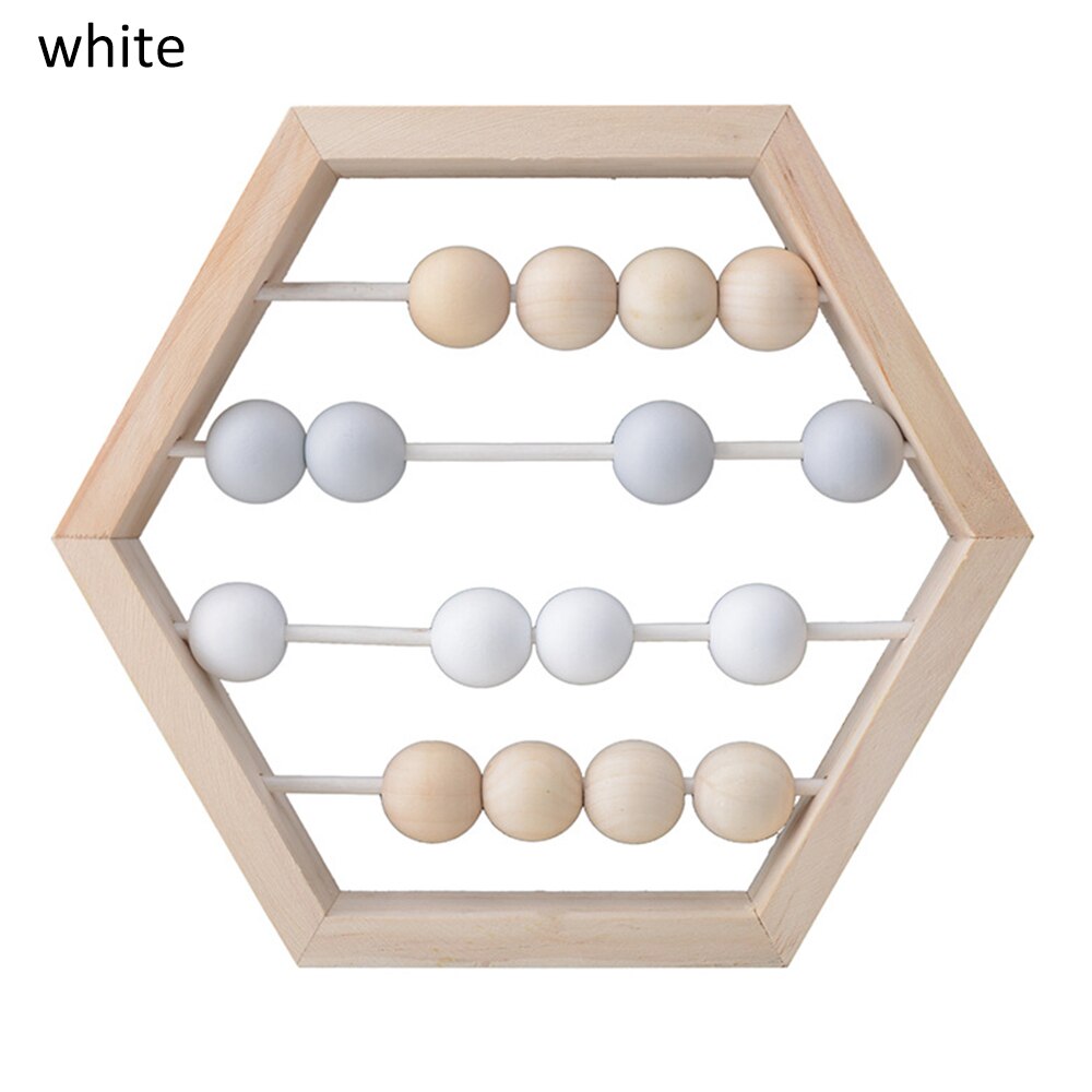 Scandinavische Stijl Babykamer Decor Baby Vroeg Leren Educatief Speelgoed Nordic Stijl Natuurlijke Houten Telraam Met Kralen Craft: C