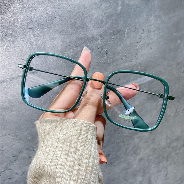 UVLAIK Transparent Computer Glasses Frame Women Me... – Grandado