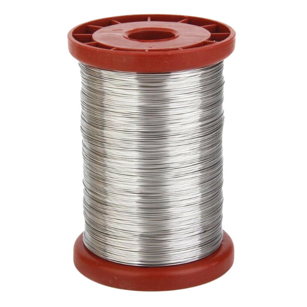 8.6x6.6cm Honeycomb frame stainless steel wire frame wire for Beekeeping Beehive Frames Tool 1 Roll 0.5mm 500g @12