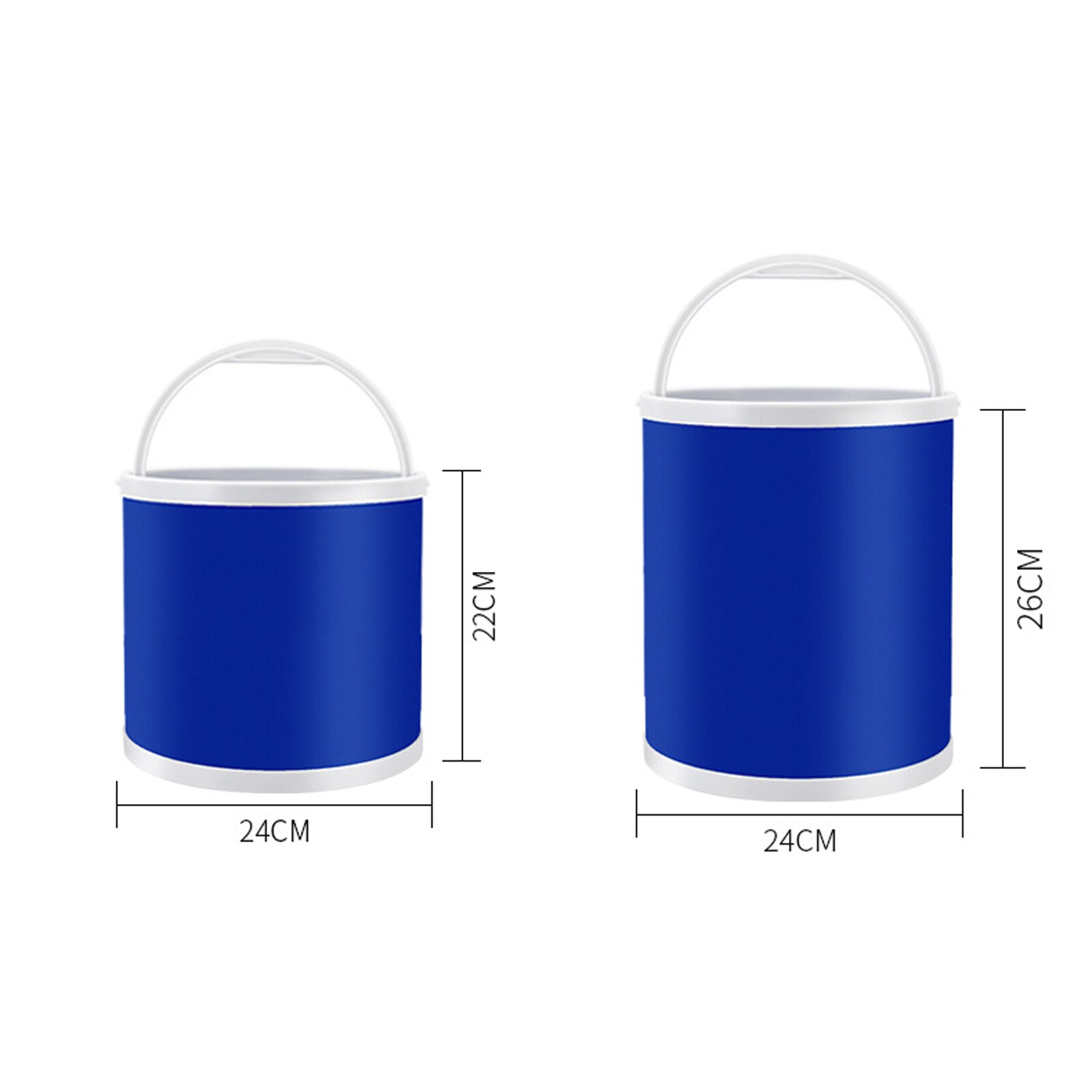 Portable Large-Capacity Outdoor Camping Fishing Folding Water Bucket Car Storage Container Portable Fishing Tools