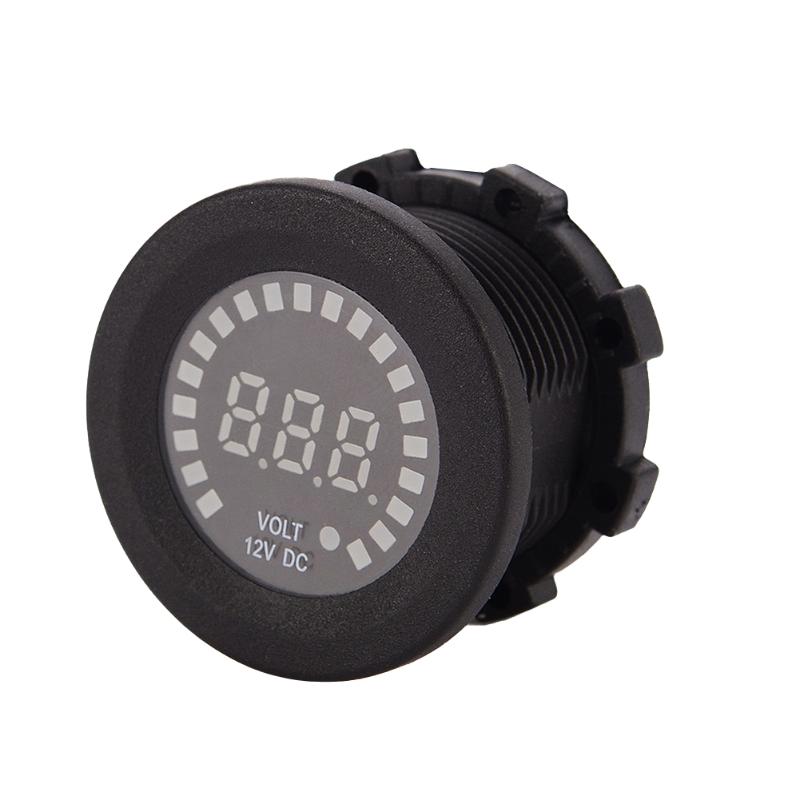 12V LED Digital Auto Motorrad Voltmeter Sockel Auto Voltmeter LED-anzeige Volt Spannung Meter Messgerät Auto Ersatz Teile