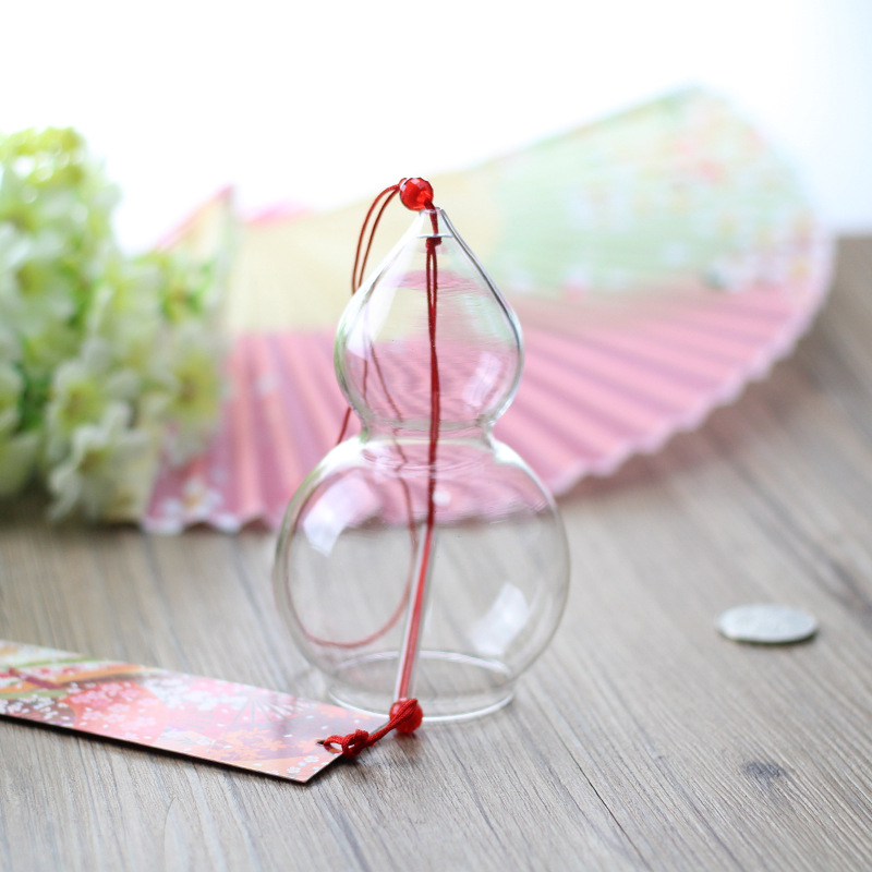 Vidro transparente Wind Chime, DIY Graffiti pintados à mão Wind Chime, adequado para decoração ao ar livre, Festival da Primavera: Manchado