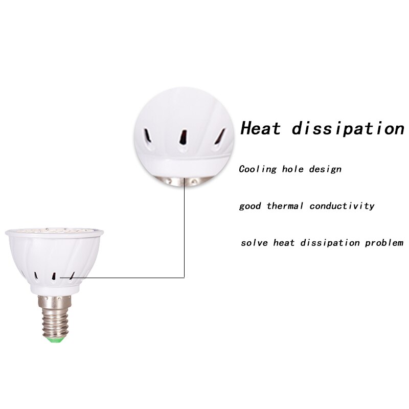 E27 Lampada LED Spotlight Bulb B22 220V Bombillas LED Lamp 48 60 80 LEDS 2835 SMD Lampara E14 Spot Light Ampoule Indoor Lighting