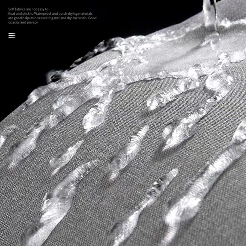 Dikker Grey Imitatie Linnen Douchegordijn Waterdicht Bad Gordijnen Voor Badkamer Luxe Badkamer Gordijnen W/Haken