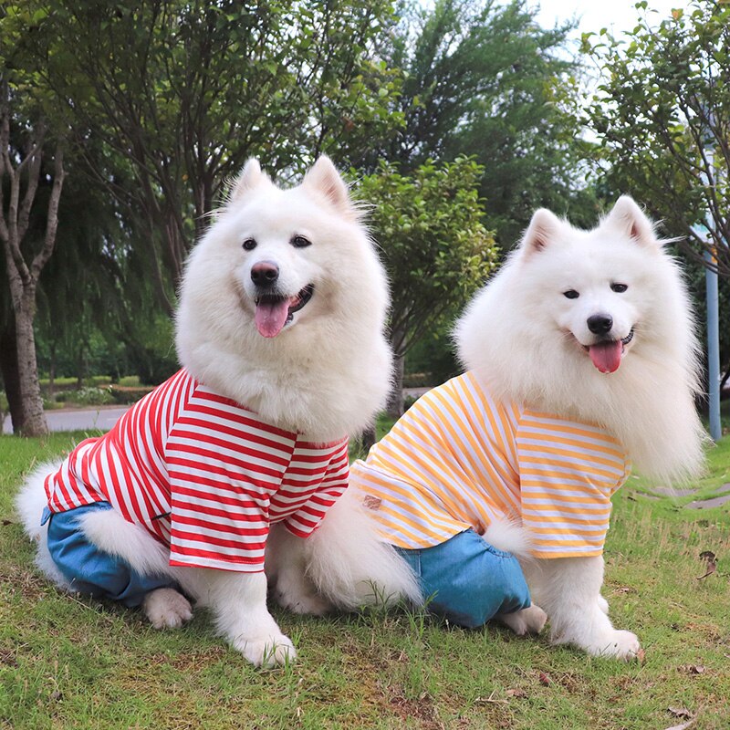 Large Dog Pajamas Stretch Big Dog Clothes Jumpsuit Pyjama Samoyed Husky Labrador Golden Retriever Clothing Sleepwear Costume