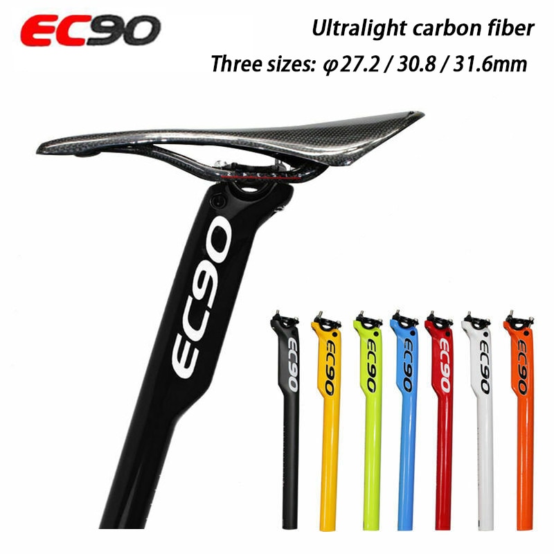 Tija de sillín ec90 con cuentagotas, canoa, tija de carbono para mtb, tige de selle reggisella, tija de asiento de carbono, 27,2/30,8/31,6x350/400mm, novedad