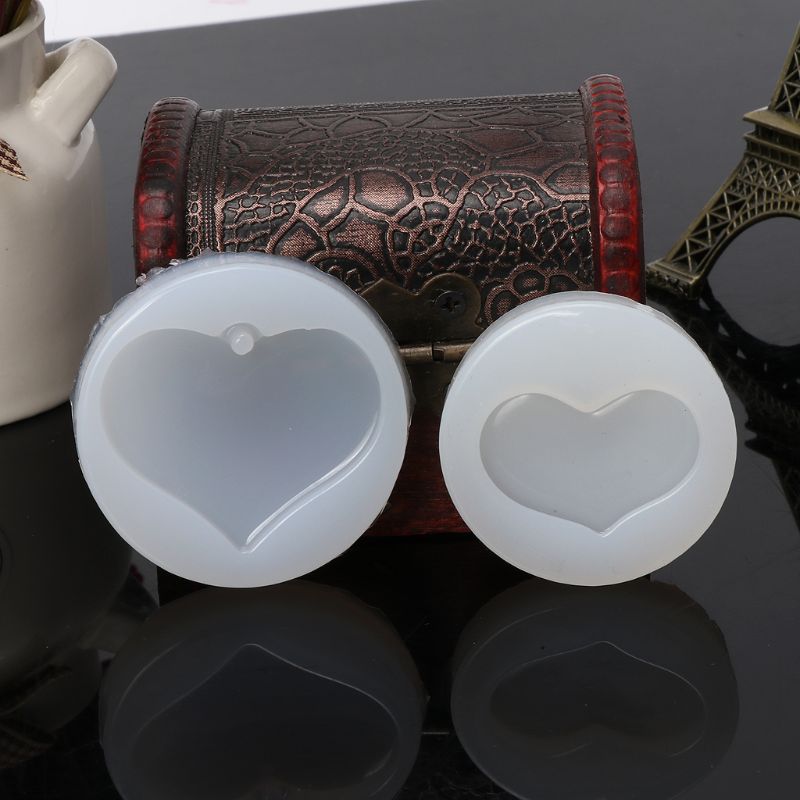 Hjärta stjärnform smyckeform silikon epoxiharts gjutning hängande kristallformar