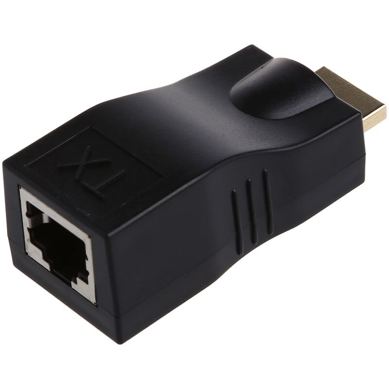 Extensor 4K HD 1080P 3D HDMI sobre un adaptador de red Ethernet Dual RJ45 Cat 5e / 6